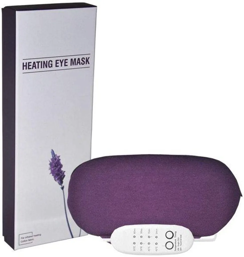 Masque chauffant PJYU aux boutons de lavande apaisante pour yeux