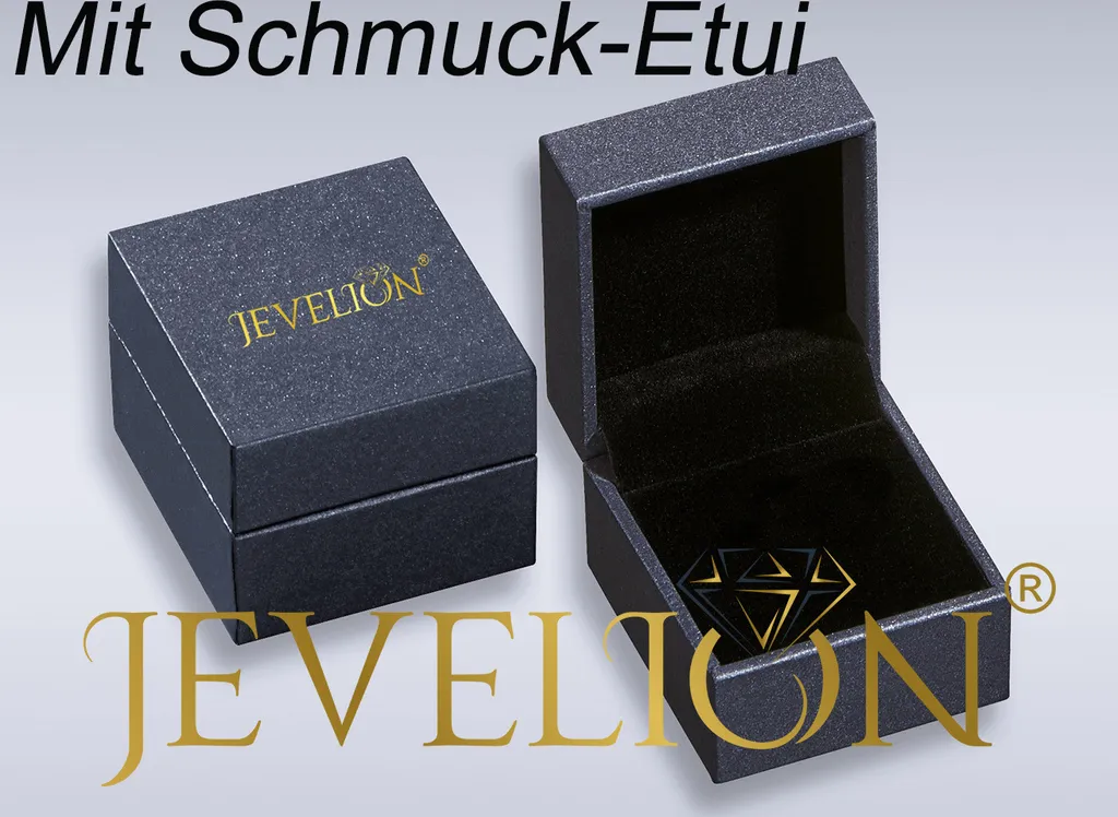 JEVELION Gold Kreuz-Anhänger 585 - Jesus Kruzifix Mit INRI Gravur & Etui