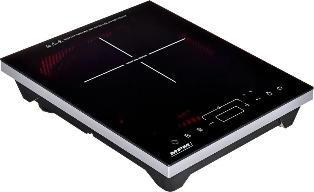 Réchaud à induction portable MPM vitrocéramique noir mono-foyer 240°C