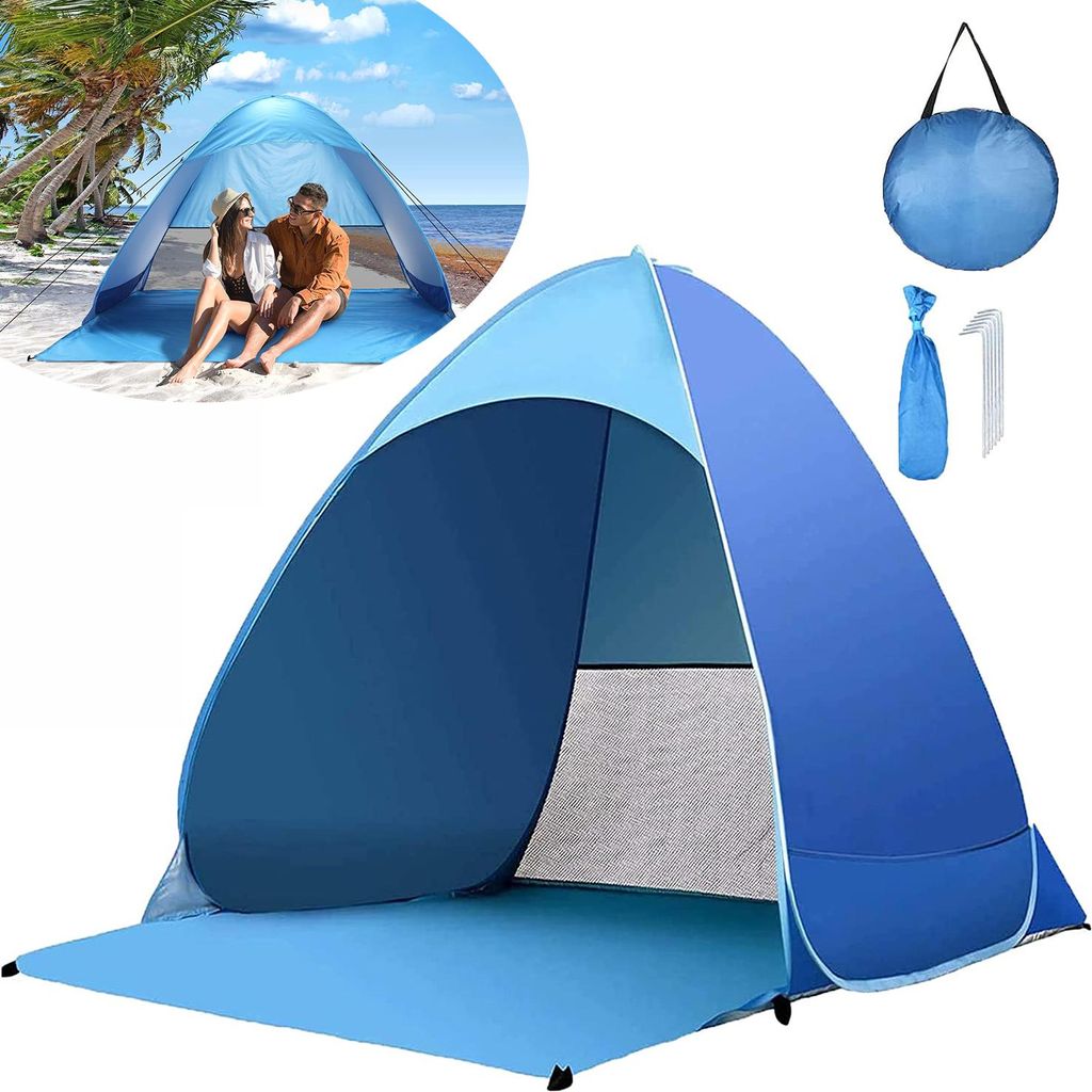 Pop up Strandmuschel, 2-3 Personen Familie Zelt UV Schutz Produktbild 