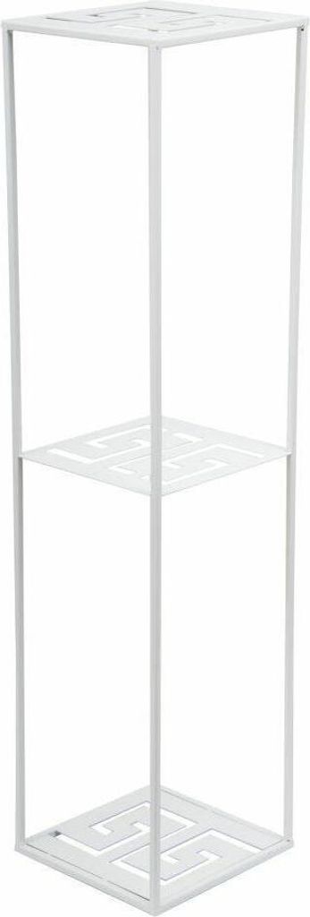 Howhomely Sgabello per fiori in metallo bianco 100 cm - Immagine del prodotto 