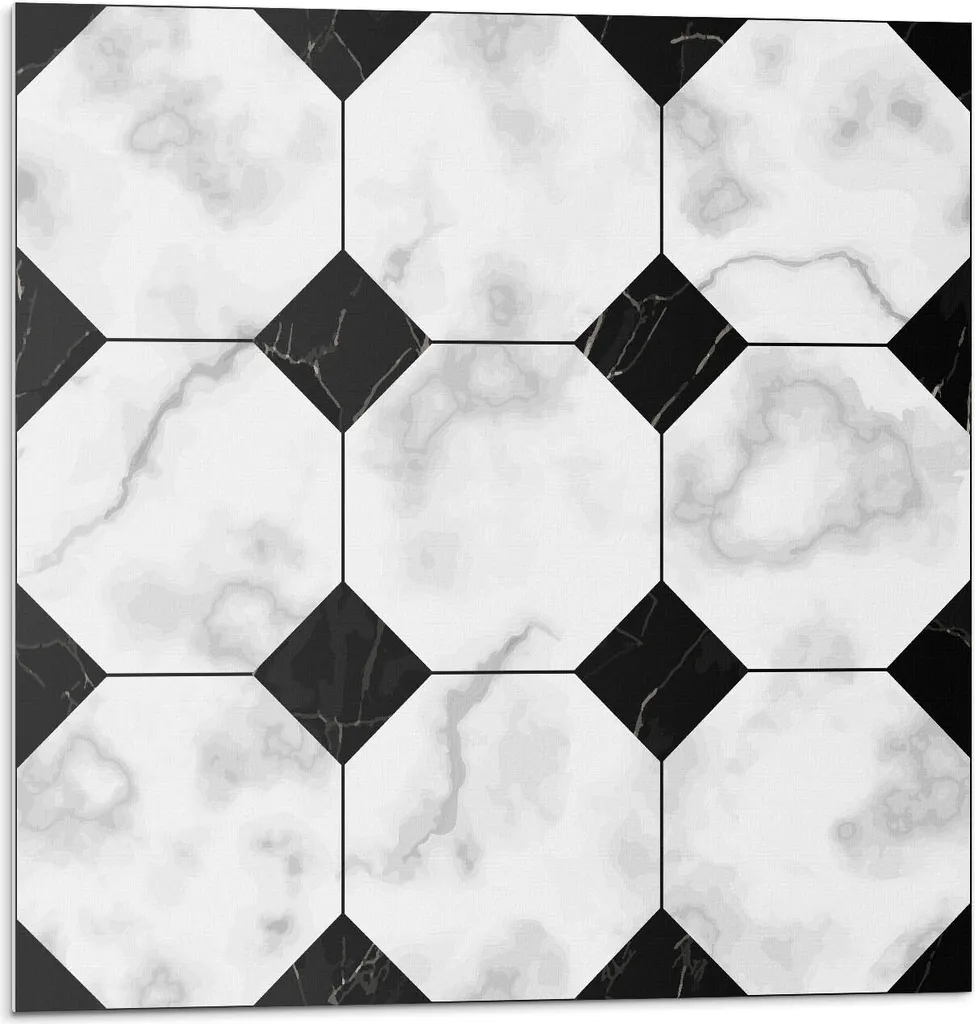 Pannello Parete PVC Geometrico - 9 Piastrelle 30x30 - Rivestimento