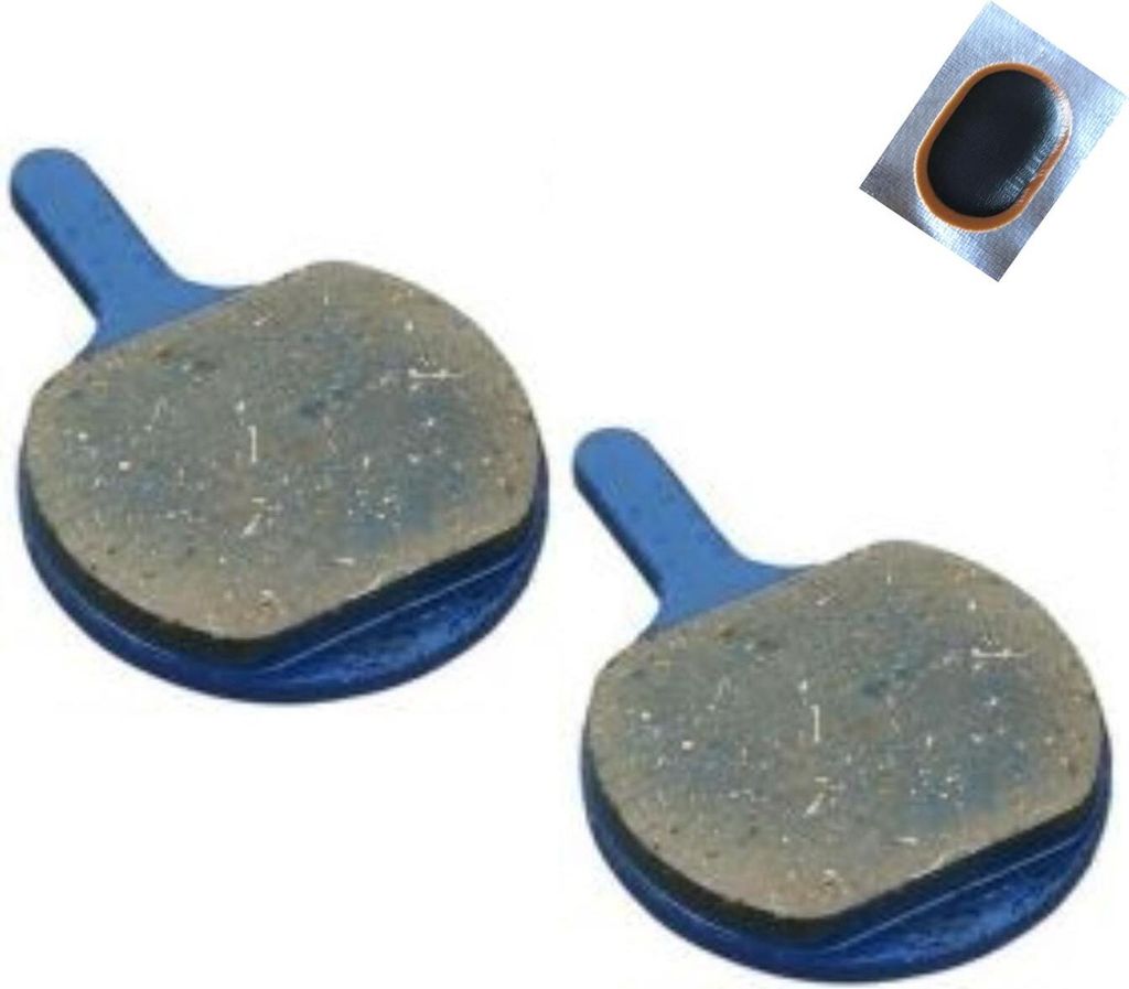 Fahrrad Scheibenbremsbeläge Disc-Pads DBP Union Marwi viele Systeme DBP-04 inkl. Schlauchflicken