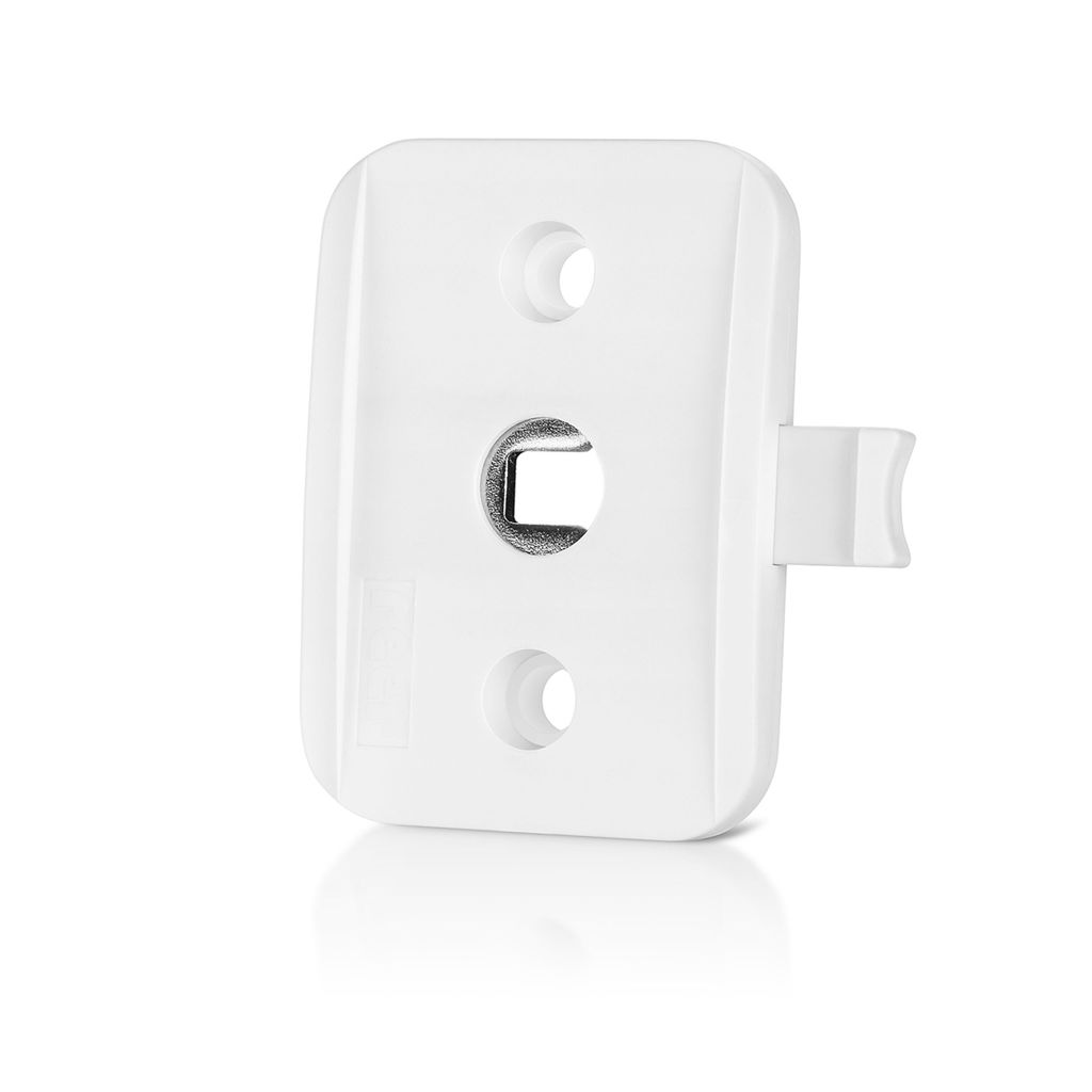 A white window lock is shown against a white background.