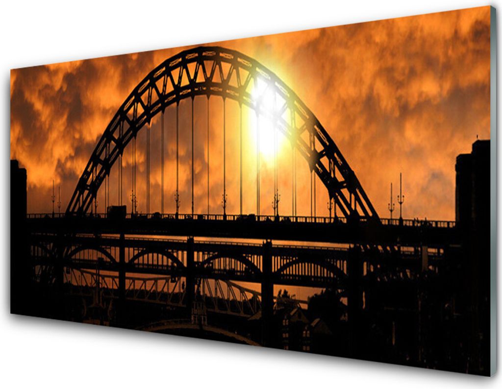 Acrylglasbilder 100x50 Wandbild Druck Brücke Architektur
