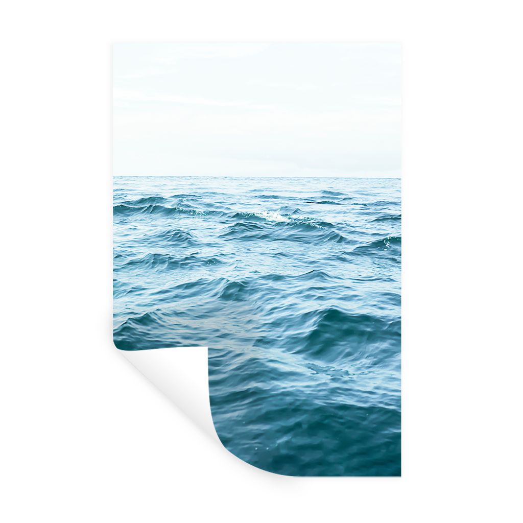 MuchoWow Wandtattoo Wandsticker Wandaufkleber Meer - Wasser - Natur - Ozean 40x60 cm Selbstklebend und Repositionierbar - Wierderverwendbar - Sel...
