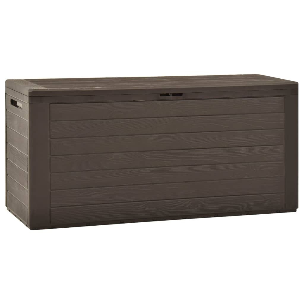 vidaXL Coffre de jardin brun 116x44x55 cm Image du produit 