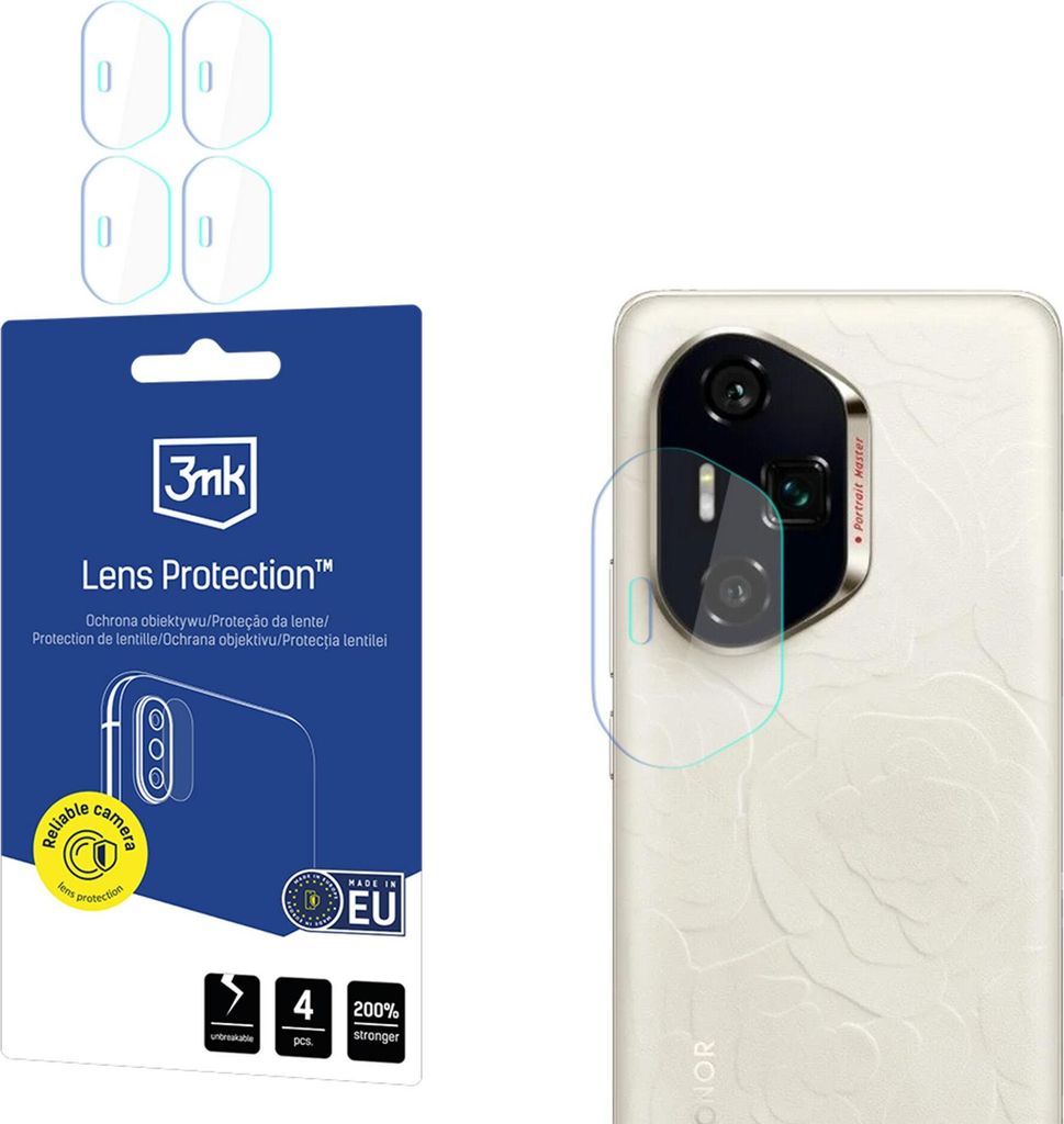 3mk Hybridglas Lens Protection für Honor 300 Ultra / 300 ProKamera Objektiv Kameralinse 0,16mm 6H (4 Stück)