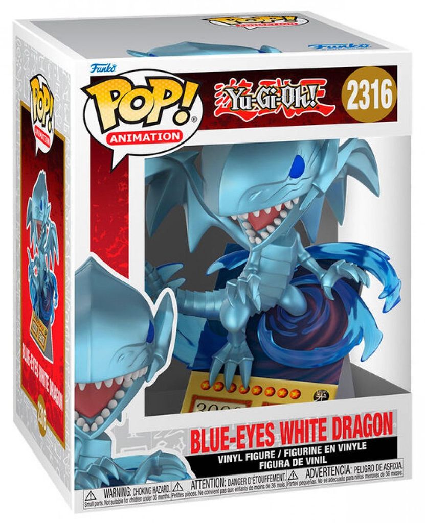 Funko Pop! Premium Animation: Yu-Gi-Oh! - Blue-Eyes White Dragon (Card) #2316