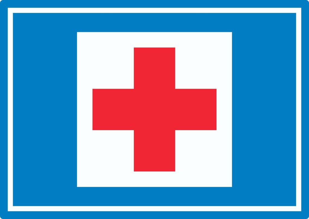 Richtzeichen Erste Hilfe Symbol Aufkleber A8 (52x74mm)