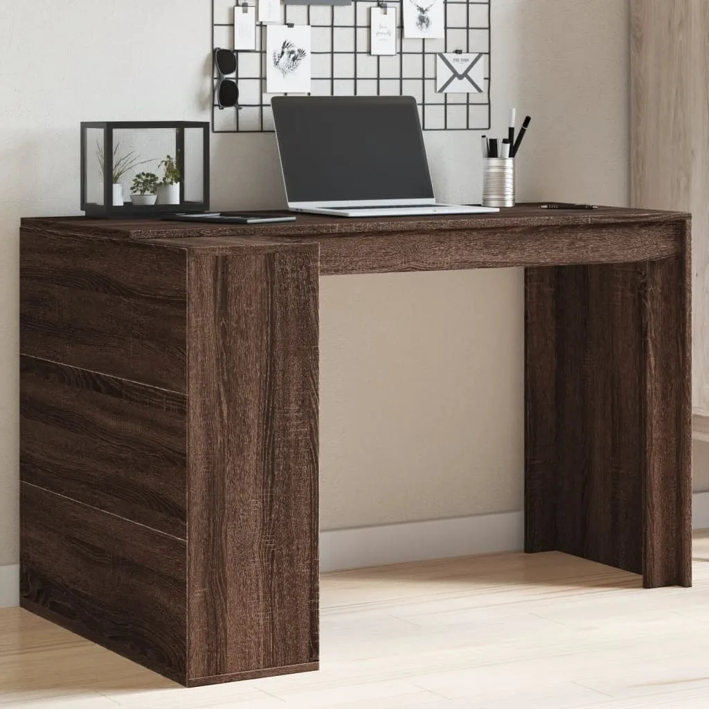 Scrivania Design Marrone Rovere 123x73x75cm - Arredo Ufficio 2025