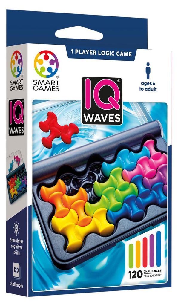 SmartGames IQ Waves, Puzle pudełkowe, 7 lat(a) Zdjęcie produktu 