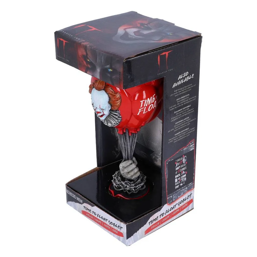 IT Pennywise Time to Float Calice 19,5cm - Verre de Collection Nemesis Now