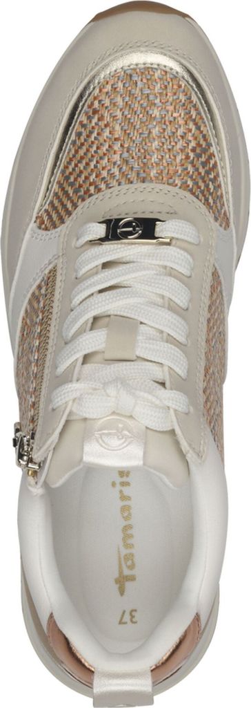 Tamaris Damen Sneaker mehrfarbig Reißverschluss 1-23732-41, Größe:40 EU, Farbe:Orange