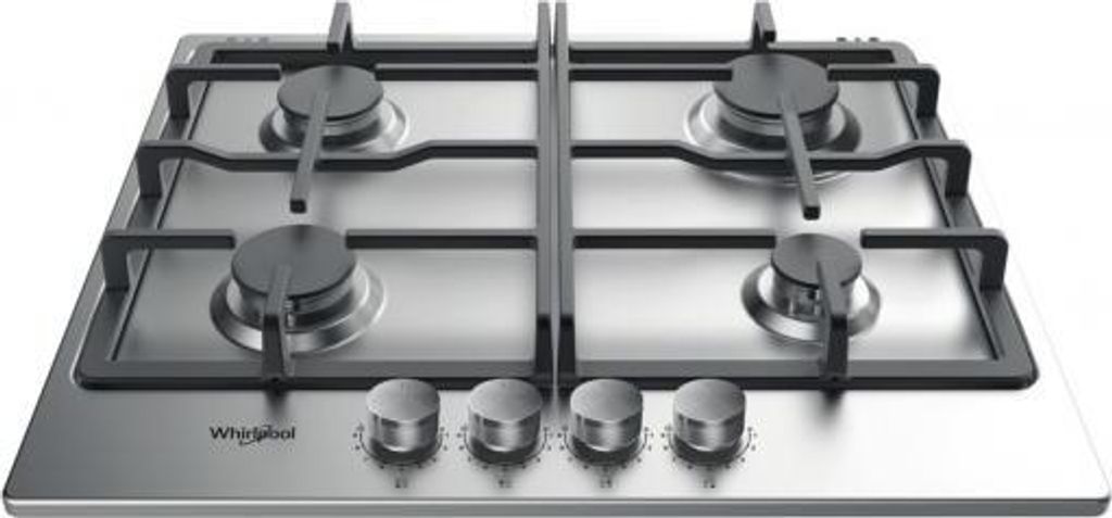 Whirlpool TKRL 660 IX, Edelstahl, Integriert, 58 cm, Gaskochfeld, Edelstahl, 4 Zone(n)