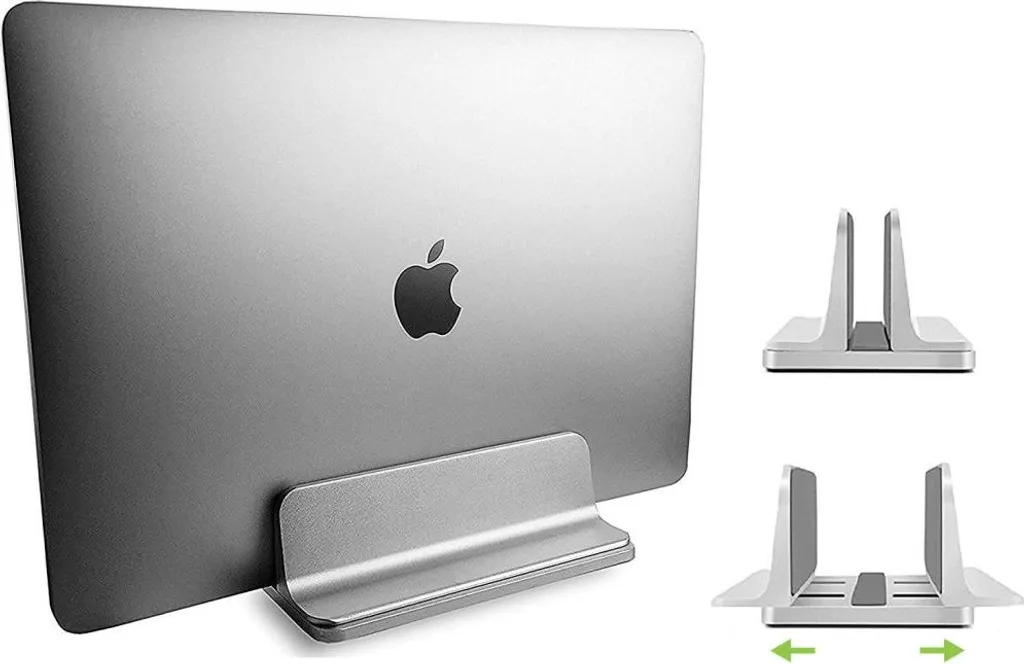 Techly Support Vertical en Aluminium pour Ordinateur Portable Argenté