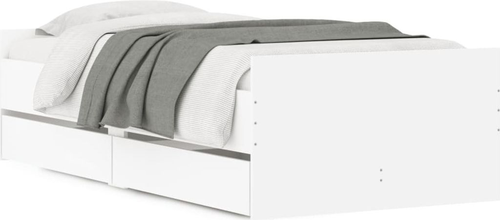 Giroletto con cassetti bianco 100x200 cm Immagine del prodotto 