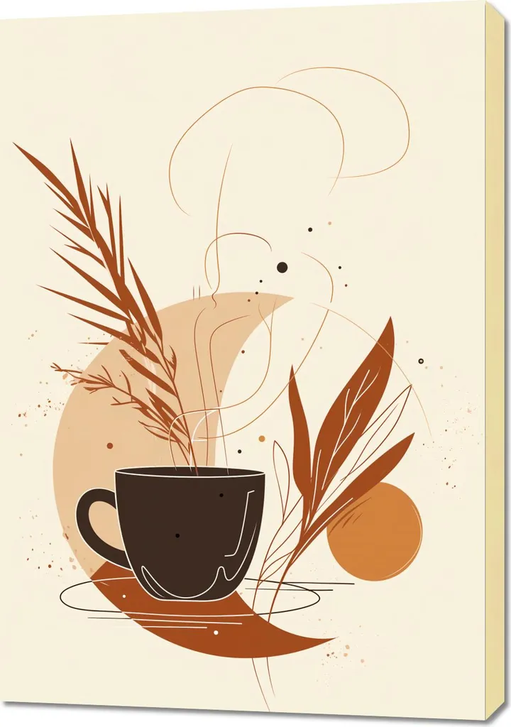 Decorazione Parete Cucina: Quadro Musa del Caffè 70x100 cm
