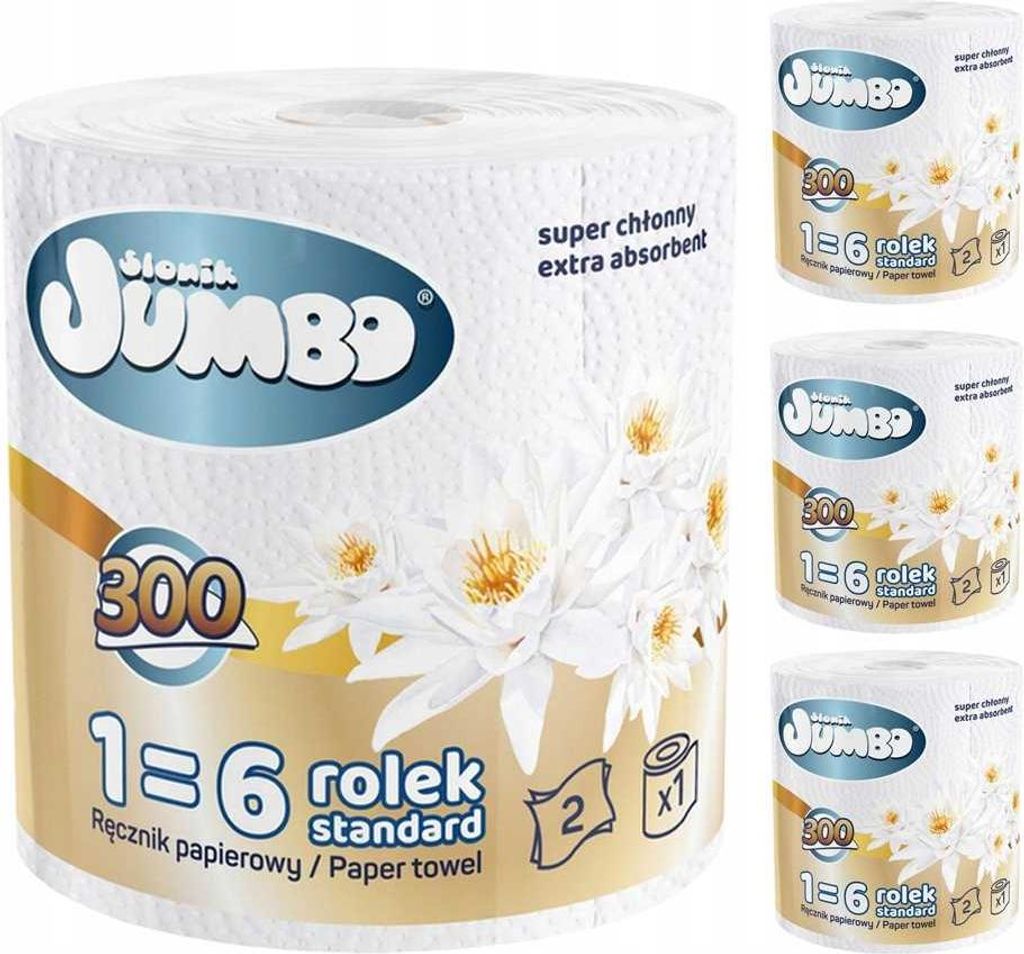 Asciugamano di carta 1R JUMBO MAXI elefante 300 lettera 2W Immagine del prodotto 