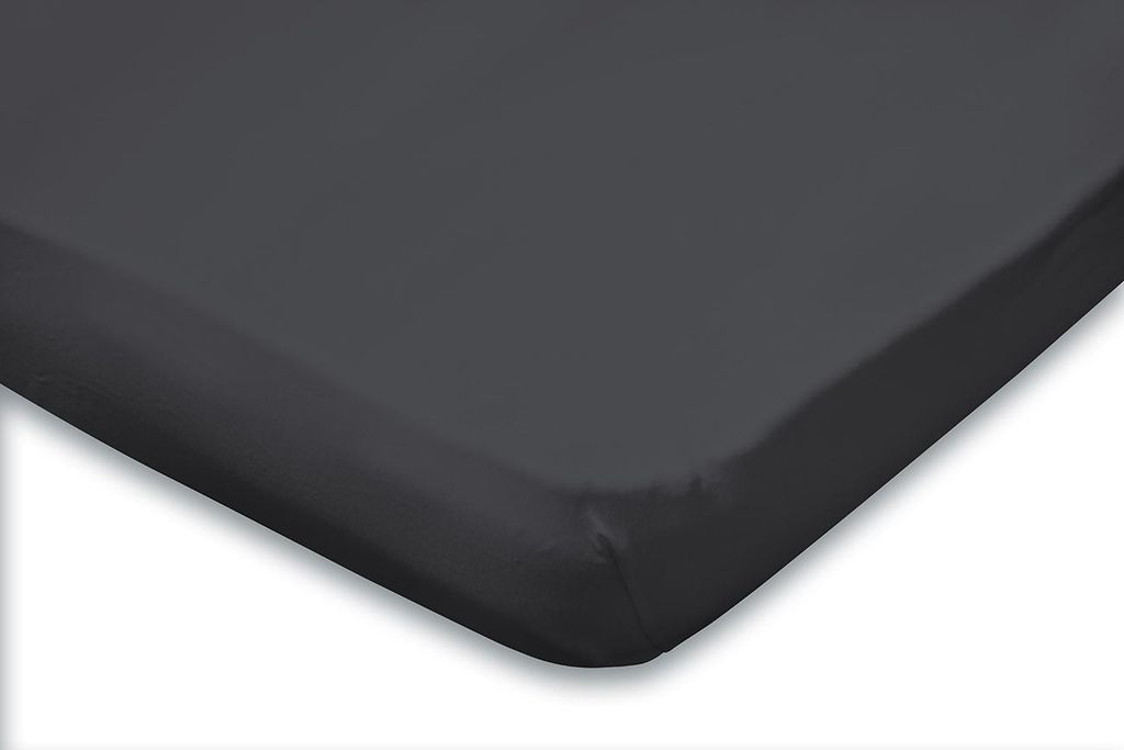 Eleganzzz Topper-Spannbetttuch Jersey Stretch – Anthrazit – 160x210/220 - 180x200 – weich & dehnbar