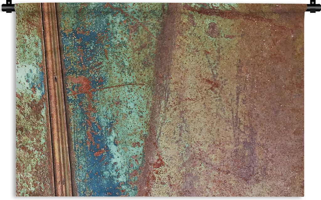 MuchoWow Wandteppich Wandbehang Rost - Abstrakt - Metall 120x80 cm Tapisserie Dekoration Wandtuch - Wanddekorationen - Wandtücher