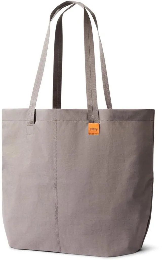 Grand sac cabas de ville en cuir marron taupe - Maroquinerie chic