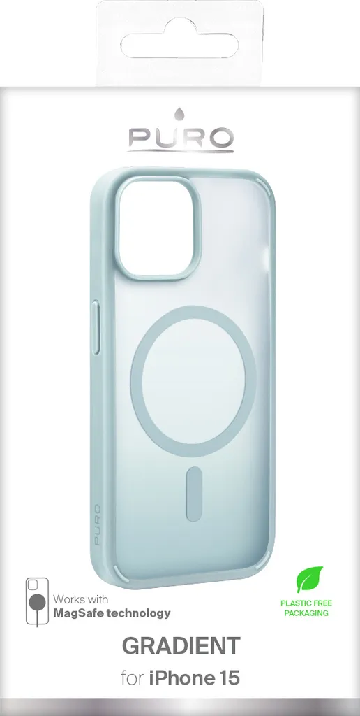 Protection mobile 6.1 pouces Puro - Coque légère dégradée vert clair