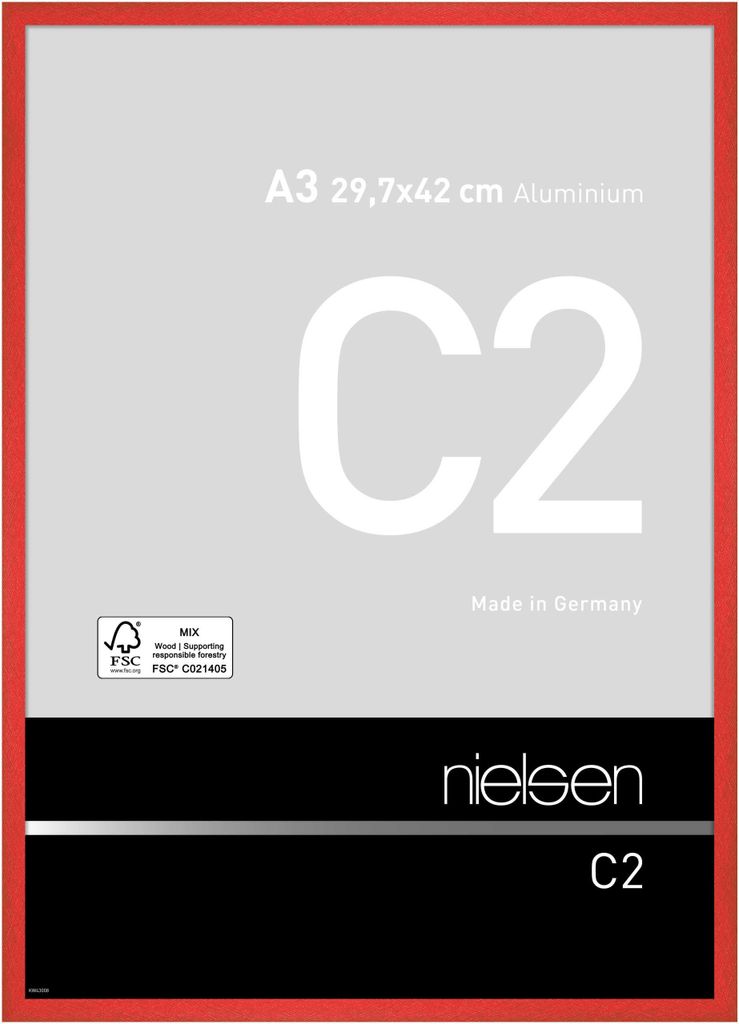 nielsen Aluminium Bilderrahmen C2, 29,7x42 cm (A3), Tornado Produktbild 