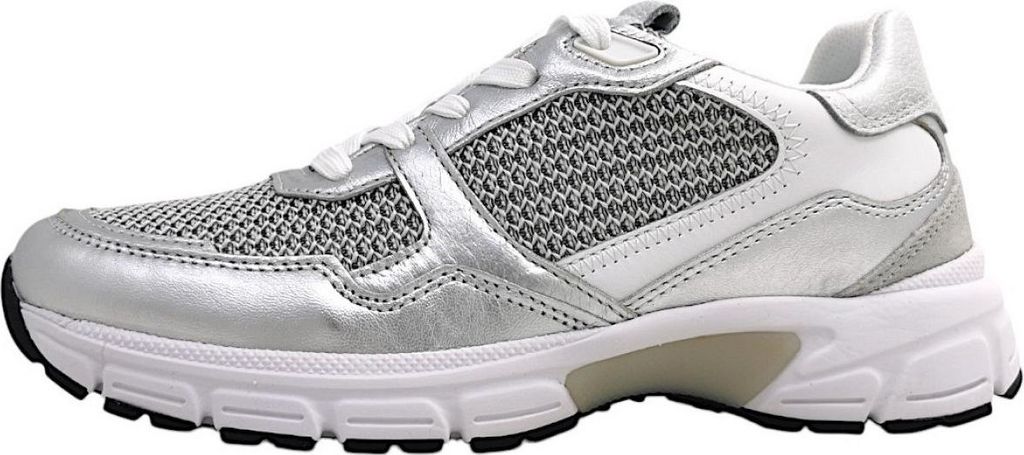 Gabor Damenschuhe sportlicher Schnürer Silber Freizeit, Schuhgröße:EUR 37.5 | UK 4.5