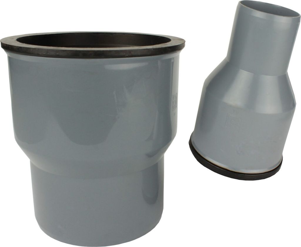 Fallrohr Reduzierung Adapter Dachrinnenablauf DN110 Ø 70-55 Produktbild 