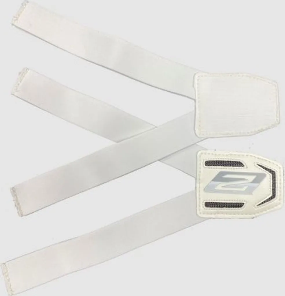 Sangles de mollet pour jambières hockey Brian's Optik 2 blanc (2pcs)