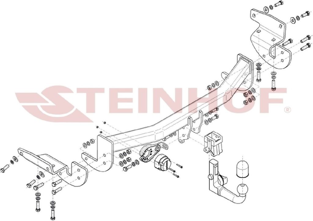Z546977 Anhängerkupplung passend für LEXUS RX450hL 2017- abnehmbar