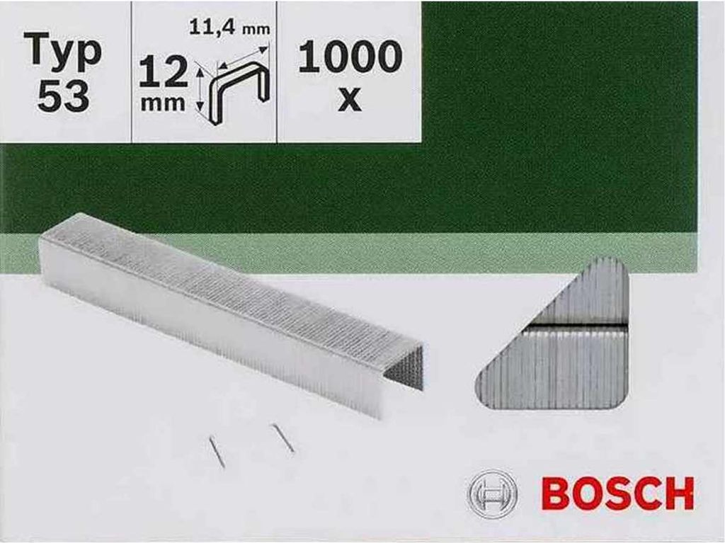 Bosch  KlammernvTyp 53 - 11,4 x 0,74 x 12 mm 1000 Stk. Produktbild 