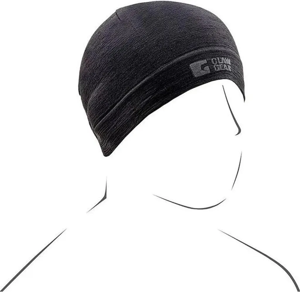 Bonnet Seamless Laine Mérinos Clawgear Noir - Respirant et Anti-odeur