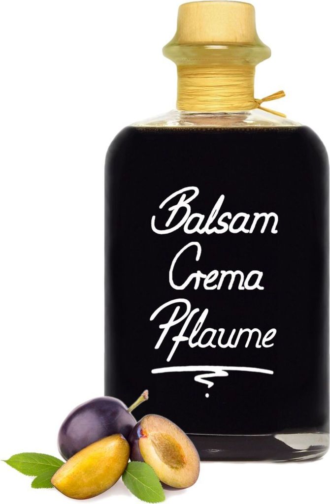 Balsamico Creme Pflaume 0,5L 3% Säure mit original Crema di Aceto Balsamico di Modena IGP