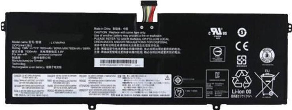 Lenovo Akku 7,68 V 60 Wh 4 Zellen, 5B10Q82426