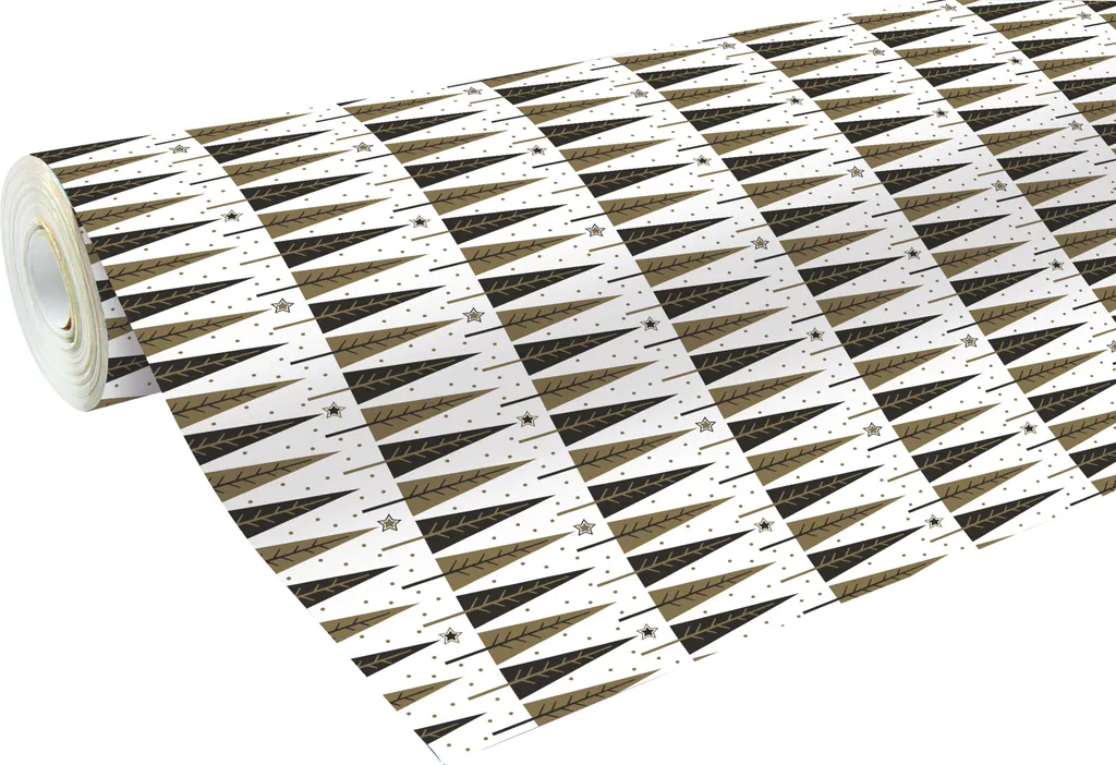 Papier cadeau Clairefontaine ChicSapin 50m x 0,70m pour fêtes de Noël