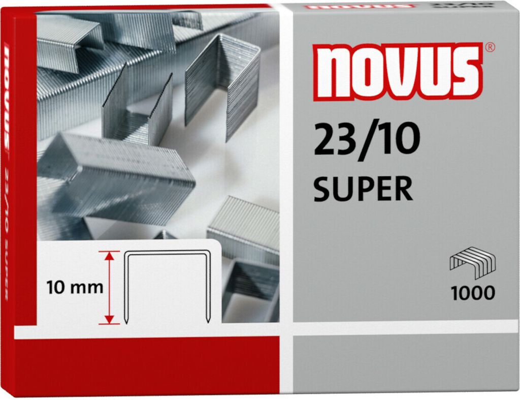 NOVUS Heftklammer 042-0531 23/10 verzinkt 1.000 St./Pack. Produktbild 