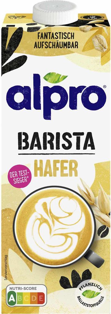 Alpro Barista Oats, Haferdrink, 1000 ml, Oat base (water, Produktbild 