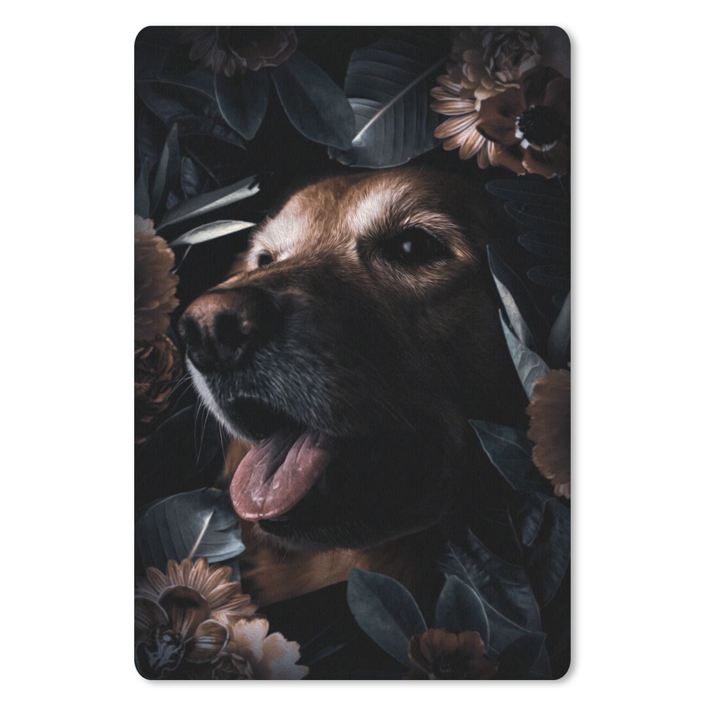 MuchoWow® Mauspad Mousepad Hund - Tiere - Pflanzen 18x27 cm Produktbild 