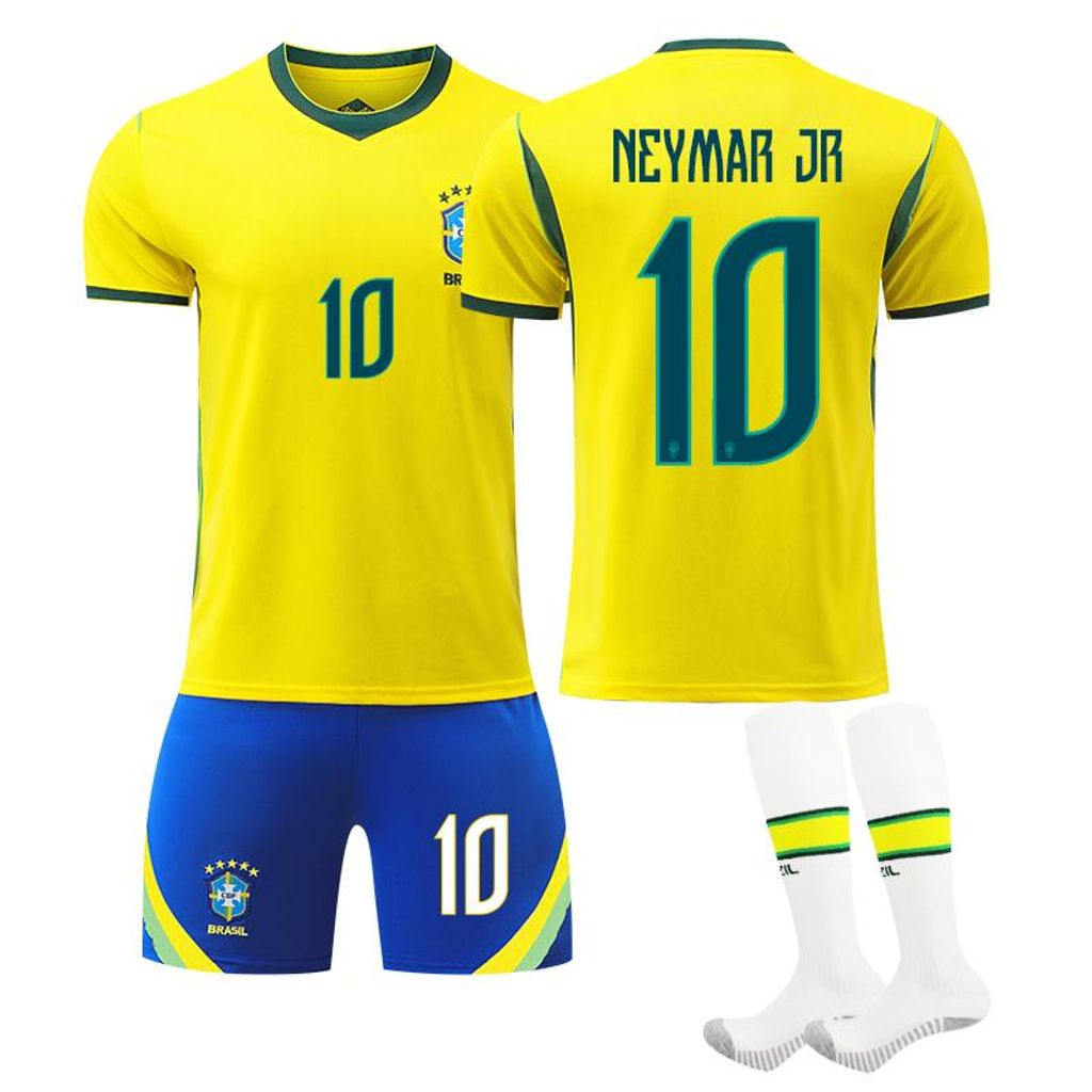 #10 NEYMAR JR Brazil 2026 World Cup football jersey for Produktbild 