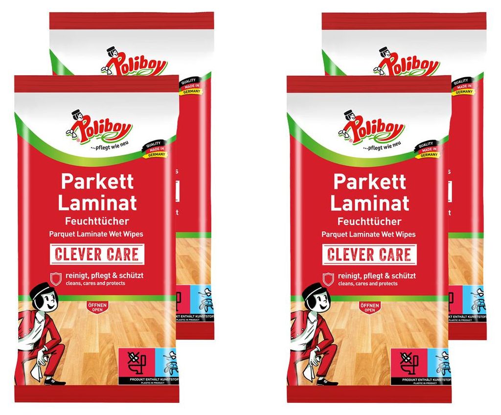 Poliboy Parkett & Laminat Feuchttücher - gründliche, Produktbild 