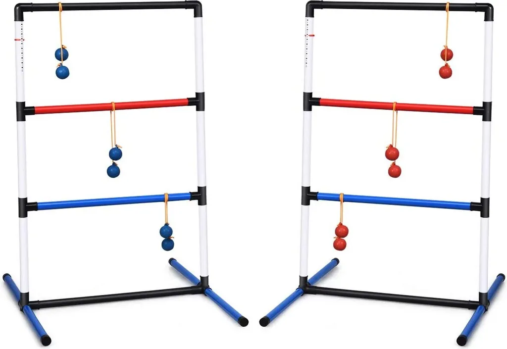 Set de Jeu de Lancer d'Échelle avec 6 Bolas en PE et Sac de Transport
