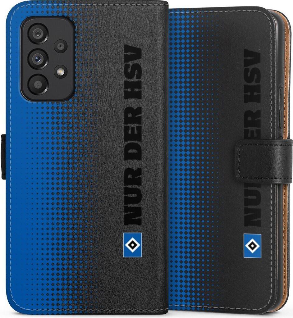 DeinDesign Klapphülle für Samsung Galaxy A53 5G Handytasche Lederhülle Tasche HSV Logo transparent
