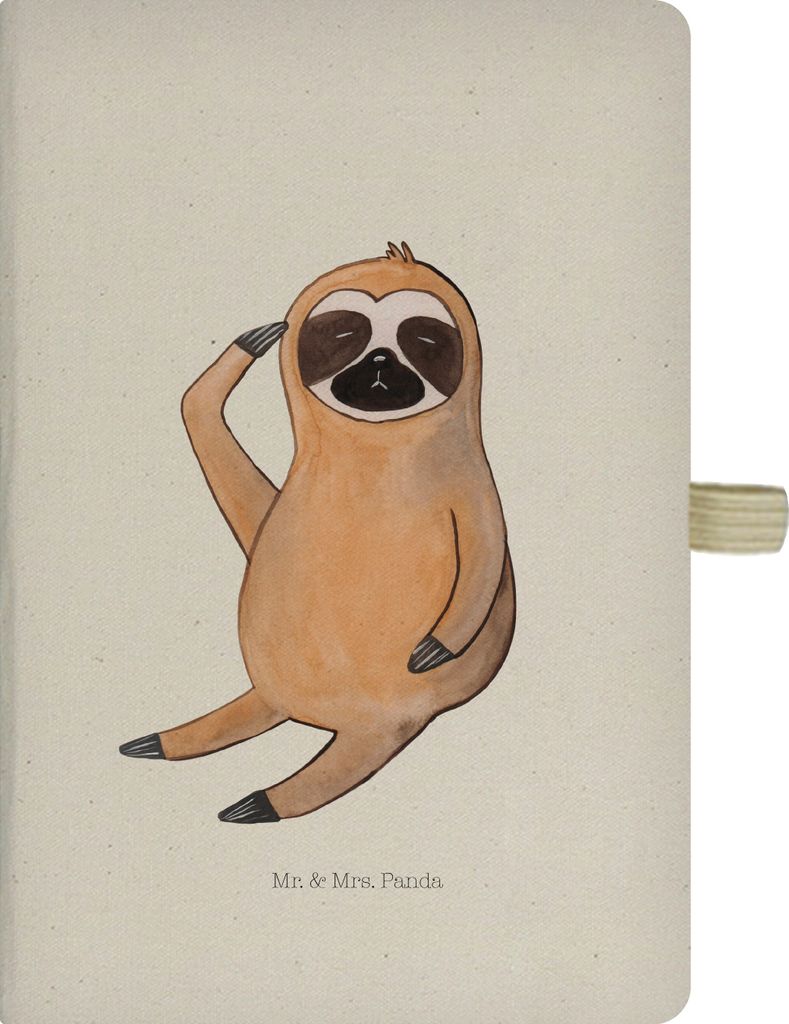 Mr. & Mrs. Panda Kladde Faultier Vogel - Transparent - Geschenk, Morgenmuffel, notizbuch, Skizzenbuch, Spinner, Genervt, Journal, Nachdenklich, Tag...