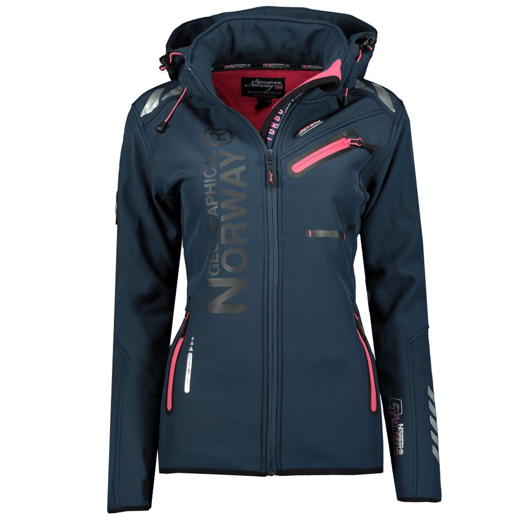 Geographical Norway Damen Softshelljacke Farbe: Blau, Größe: M