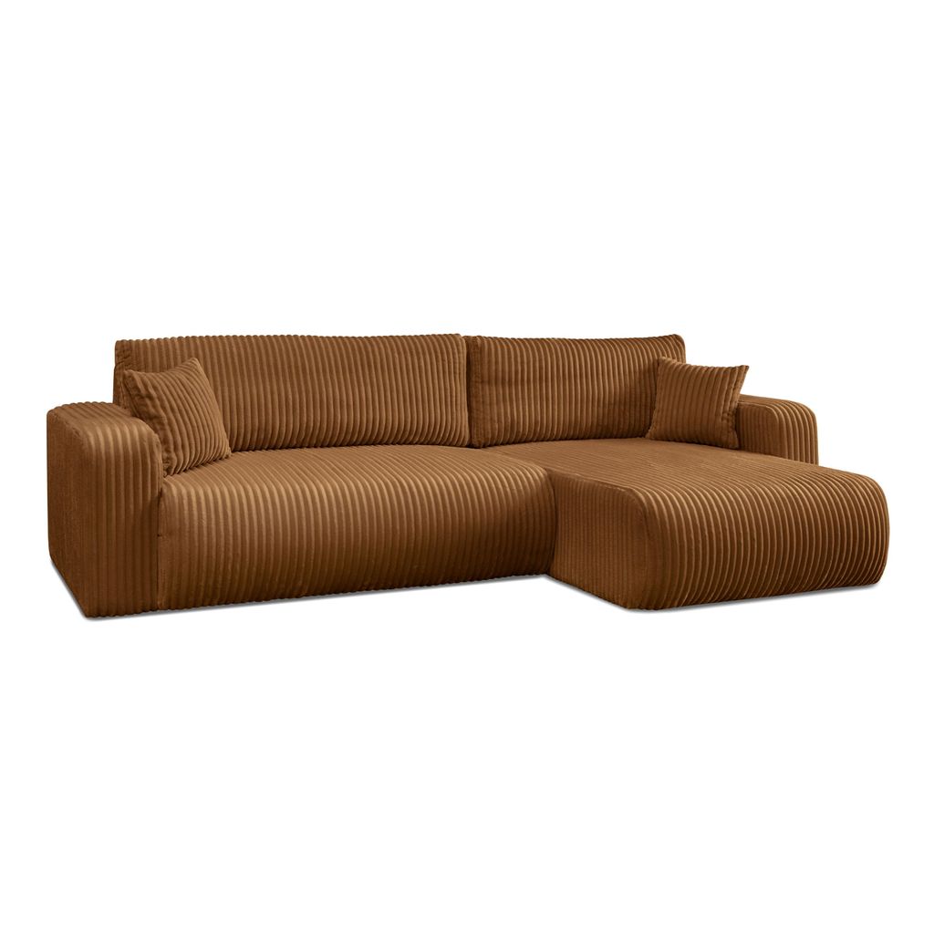 Ecksofa PRESTIGE SOFT mit Schlaffunktion und Bettkasten Tilia 56