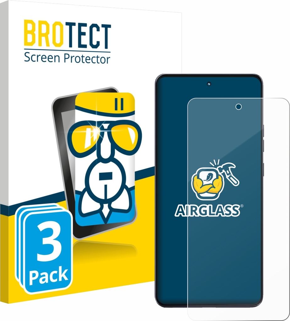 3x BROTECT Schutzglas für Motorola Moto G86 Schutzfolie Panzer Folie Glas Display Schutz klar
