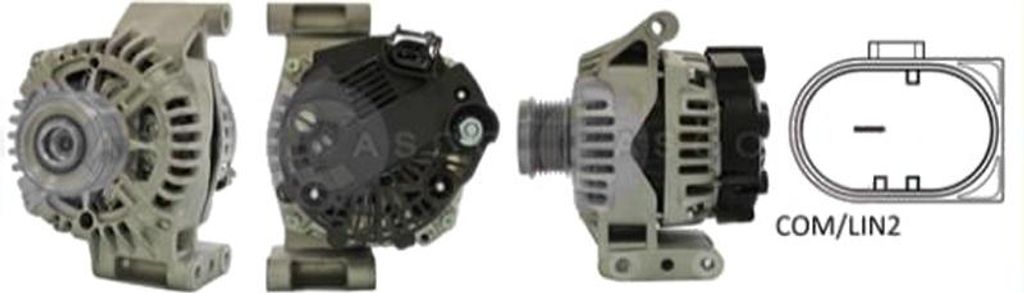 CASCO CAL15395AS Lichtmaschine Generator LiMa 120A 12V für FIAT GRANDE PUNTO (199) für ALFA ROMEO MITO (955)