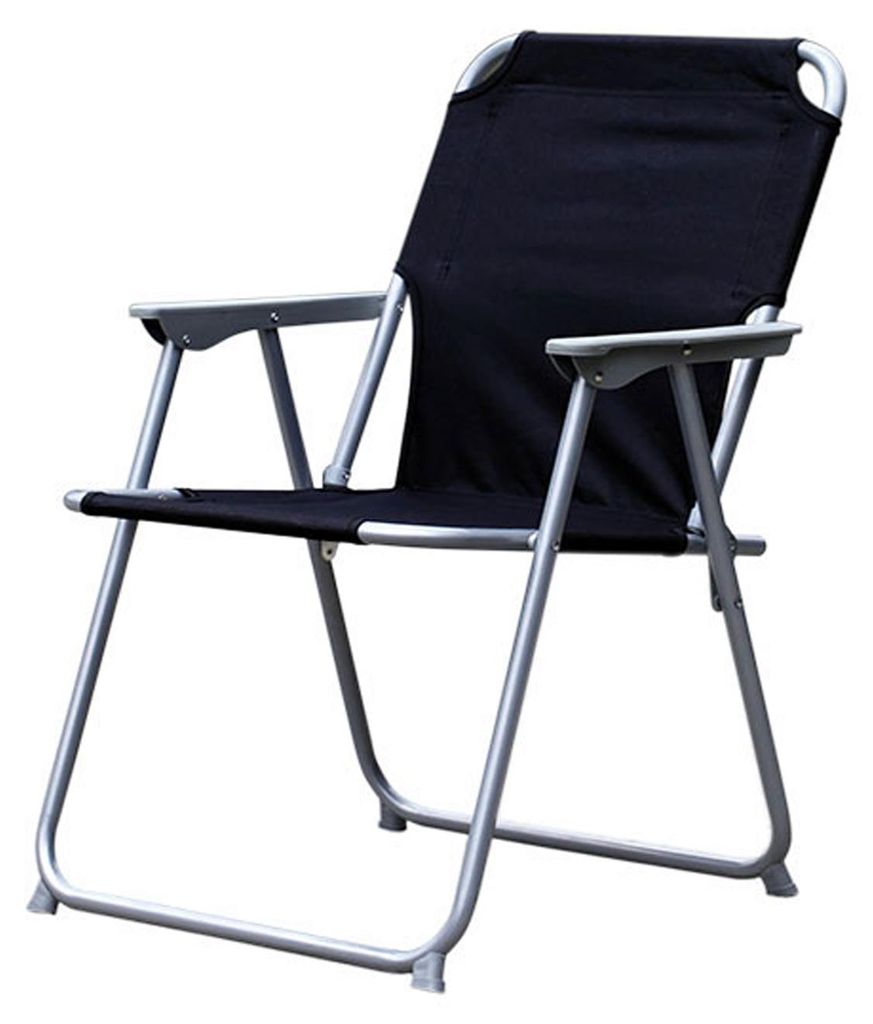 Campingstuhl Stoff Oxfort Metall Schwarz Produktbild 